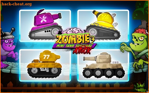 Zombie Survival Games: Pocket Tanks Battle screenshot