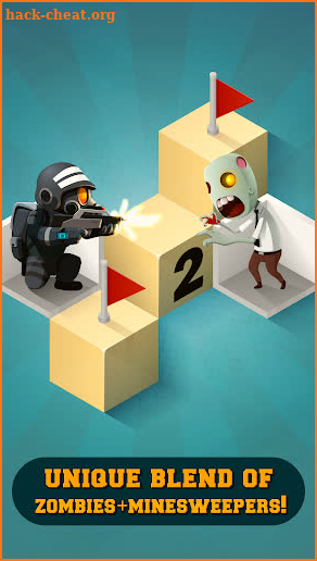Zombie Sweeper: Minesweeper Action Puzzle screenshot
