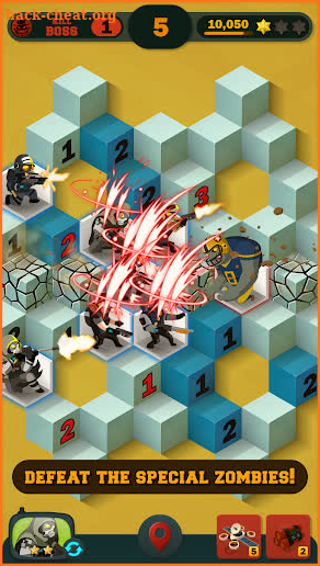 Zombie Sweeper: Minesweeper Action Puzzle screenshot