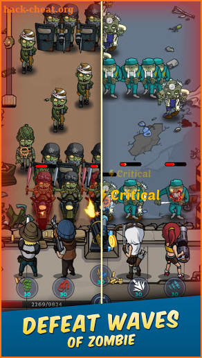 Zombie War: Idle Defense Game screenshot