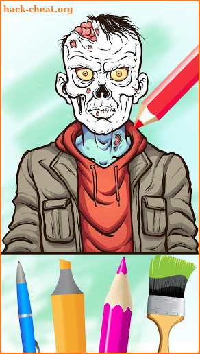 Zombie World - Pixie Coloring Book screenshot