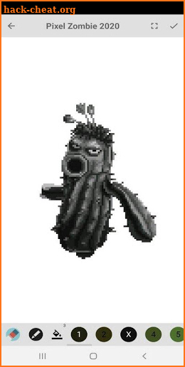 Zombies Pixel coloring by numbers screenshot