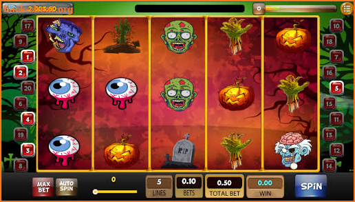 Zombies Slot Machine Grave Yard screenshot