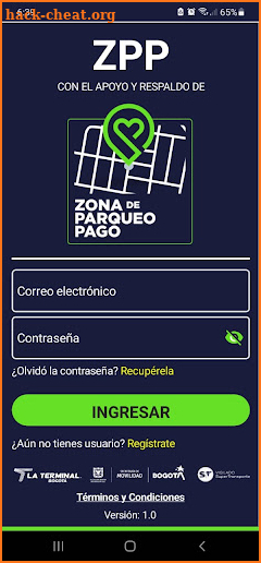 Zona Parqueo Pago - Ciudadano screenshot