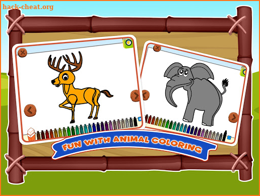Zoo Animals Sound Kids Games - Name Color Puzzle screenshot
