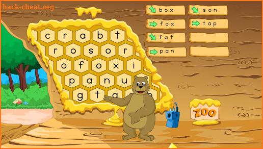 Zoo-phonics 13. The Word Search Beehive screenshot