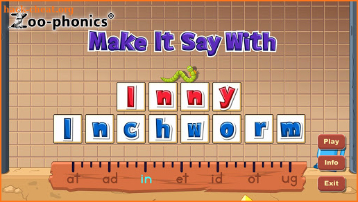 Zoo-phonics 8. Make It Say with Inny Inchworm screenshot