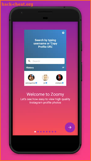 Zoomy for Instagram - Big HD profile photo picture screenshot