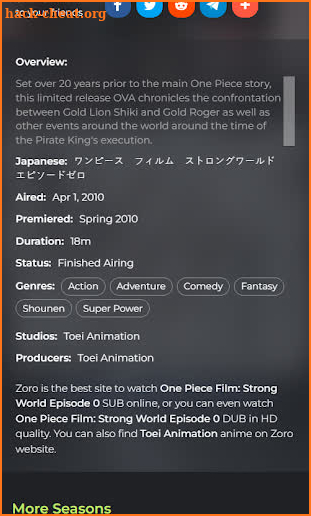 Zoro Anime - Watch Anime screenshot