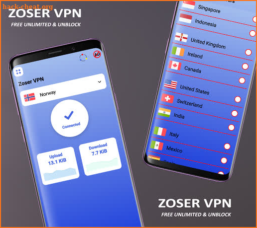 Zoser VPN - Free Unlimited & Unblock screenshot