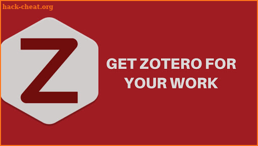 Zotero App : Reference Manager for Student Guide screenshot