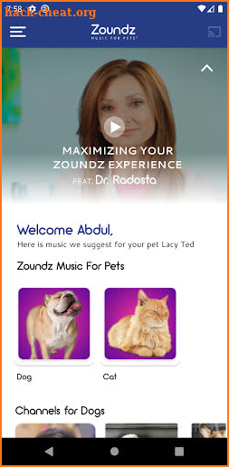 Zoundz Music for Pets™ screenshot