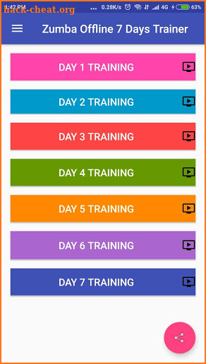 Zumba Offline 7 Days Trainer screenshot
