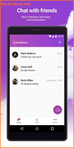 Zvonilka Messenger screenshot