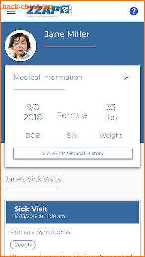 Zzap Pediatrics screenshot