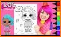 Cute Lol Dolls Coloring Book related image