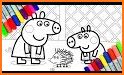 Coloring Book Peppa for Kids related image