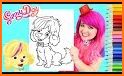 Dogs Coloring Book related image