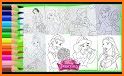Princess Coloring Book  : Kids & Girls related image