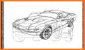 American Cars Coloring Book related image