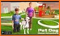 Virtual dog pet cat home adventure family pet game related image