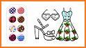 Pattern Coloring Game For Dresses related image