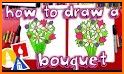 ✏️🌷How to draw a rose and flowers step by step related image