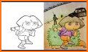 Kids Drawing Book & Coloring Book related image