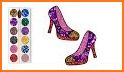 Glitter Sneakers and Shoes Coloring Book related image