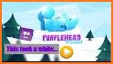 icy purple head related image