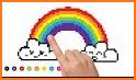 Coloring Rainbow Pixel Art Game related image