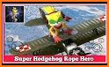 Dark Blue Hedgehog Rope Hero related image