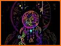 Colorful Neon Dream Catcher Theme related image