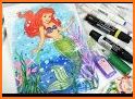 Princess Mermaid Coloring Game related image