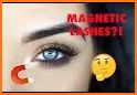 Fake and magnetic eyelash related image