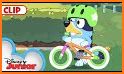 Bluey Cartoon Game Motobike related image