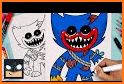 Draw Huggy Poppy Wuggy Playtim related image