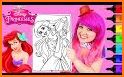 Princess Ariel The Little Mermaid Coloring Game related image
