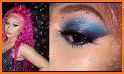 Ice Queen Rainbow Eye Makeup related image