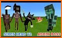 Cartoon Cat vs Siren Head for Minecraft PE related image