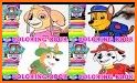 Paw Color Patrol coloring book for kids related image