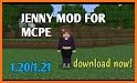 Jenny mod for MCPE related image