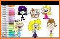 The Loud House coloring game related image