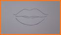 Lips Drawing Step by step related image