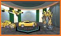 Dino Robot Car Transform - Flying Jet Robot Games related image