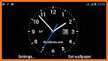 Night analog clock: Smart car wallpaper HD related image