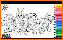 Paw Pups Heroes Coloring Book related image