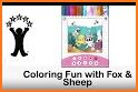 Coloring Fun with Fox and Sheep related image