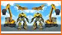 Heavy Excavator Robot Game: Helicopter Robot war related image