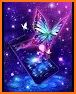 3D Purple Butterfly Theme related image